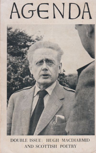 Agenda - Hugh MacDiarmid and Scottish Poetry William Cookson (edits)
