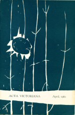 Acta Victoriana Volume 85 (Number Three) Margaret Atwood (contributes)