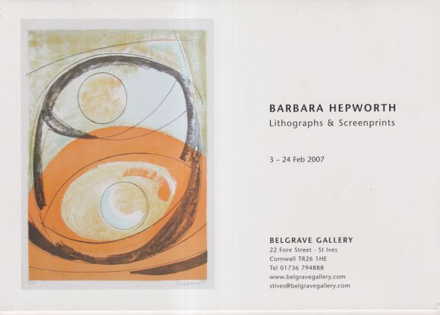 Barbara Hepworth - Lithographs & Screenprints  not stated