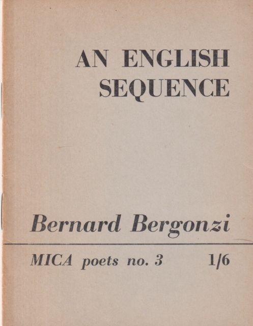 An English Sequence Bernard Bergonzi