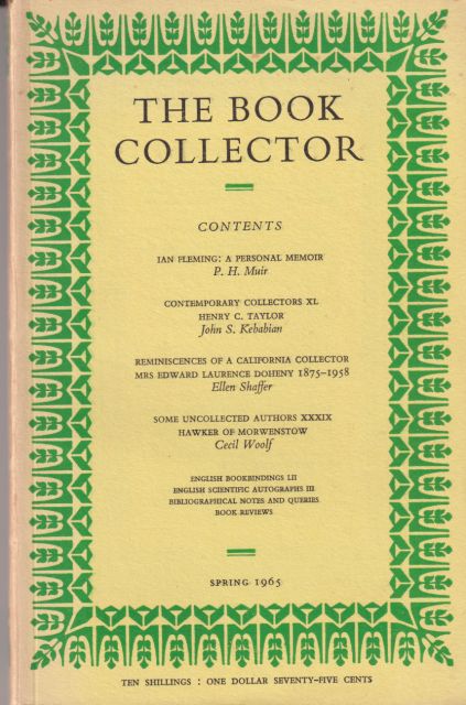 Some Uncollected Authors - Hawker of Morwenstow Cecil Woolf