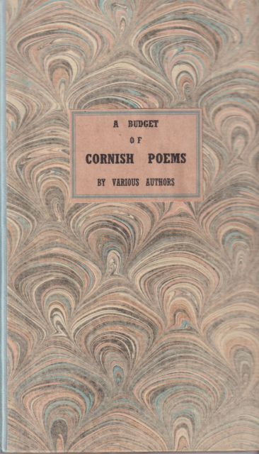 A Budget of Cornish Poems by Various Authors  not stated
