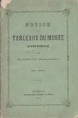 Notice des Tableaux du Musee d'Amsterdam avec Fac-simile des Monogrammes D.L. Dubourcq (introduces)
