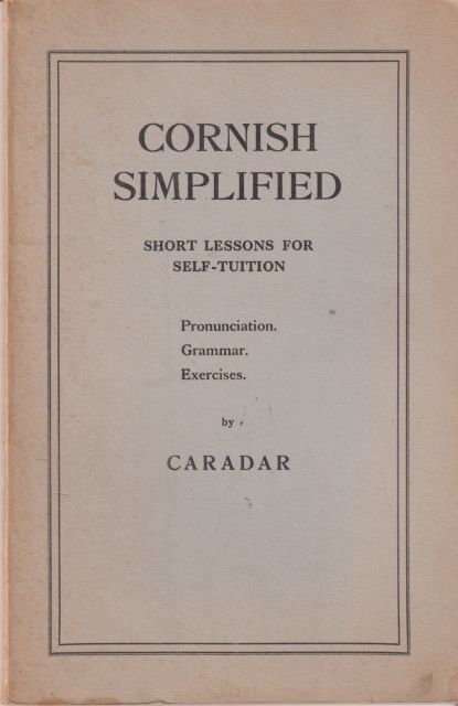 Cornish Simplified A.S.D. Smith (Caradar)