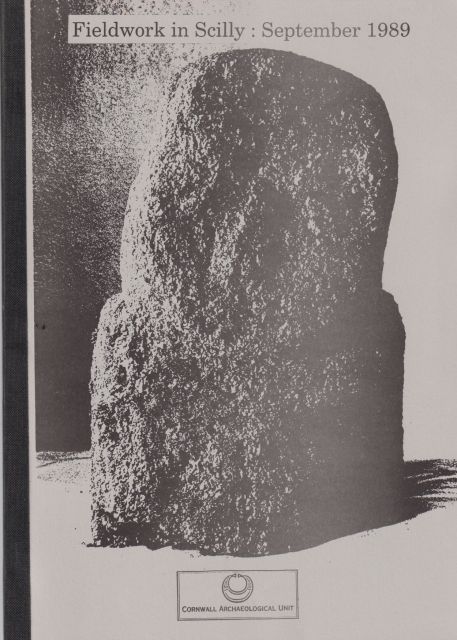 Fieldwork in Scilly: September 1989 Jeanette Ratcliffe