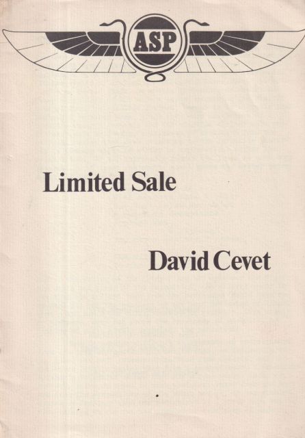 Limited Sale David Cevet