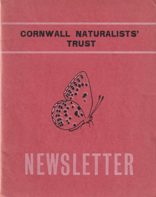 Cornwall Naturalist's Trust Newsletter 22 B. Stanley (Secretary)