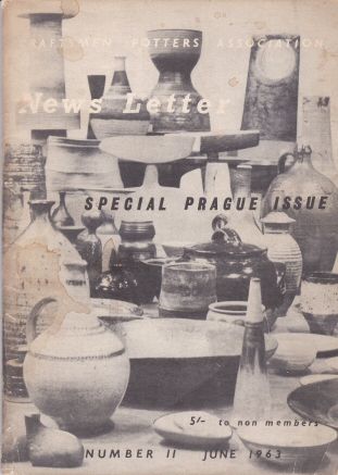 The Craftsmen Potter's Association Newsletter Number 11 June 1963 David Canter (introduces)