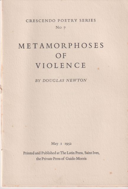 Metamorphoses of Violence Douglas Newton