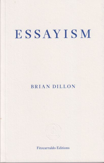 Essayism Brian Dillon