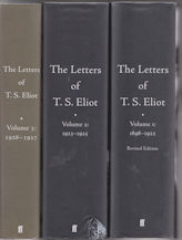 The Letters of T.S. Eliot Volumes 1 and 3 T.S. Eliot 