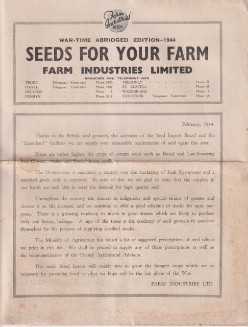 Seeds for your Farm  not stated