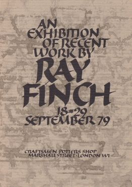An Exhibition of Recent Work by Ray Finch John Houston (introduces)