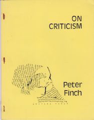 On Criticism Peter Finch