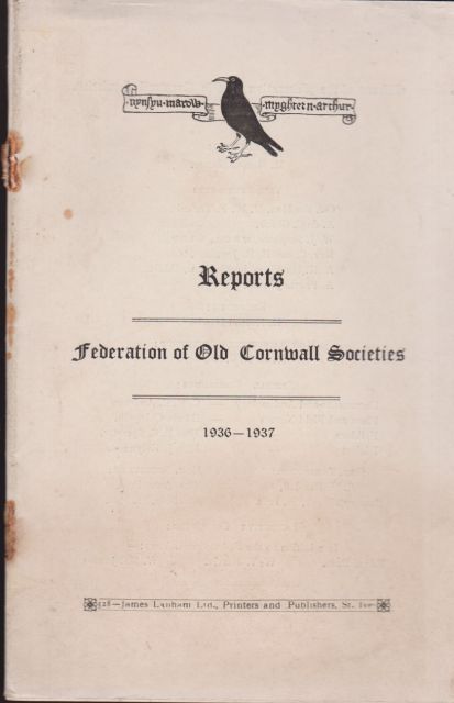 Reports 1936-1937  Federation of Old Cornwall Societies