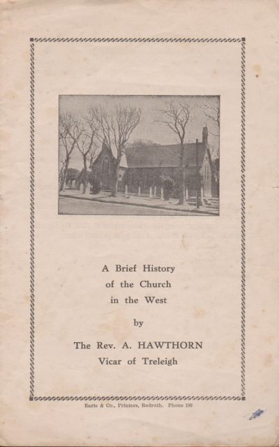 A Brief History of the Church in the West A Hawthorn