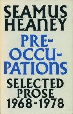 Preoccupations - Selected Prose 1968-1978 Seamus Heaney