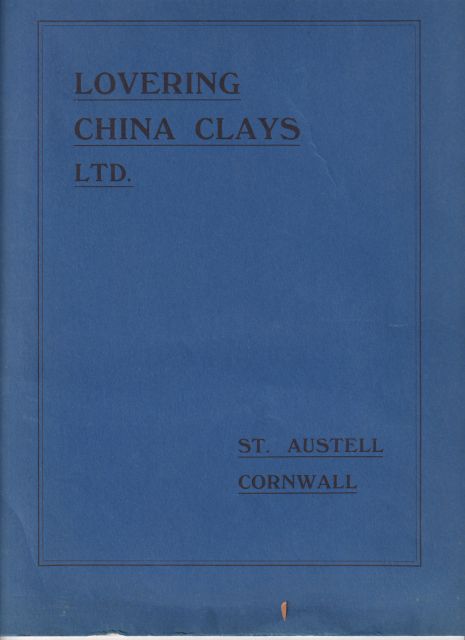 Lovering China Clays ltd E.J. Lewis