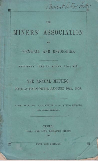 The Miners' Association of Cornwall and Devonshire  