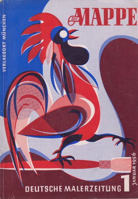 Deutsche Malerzeitung - Die Mappe Heft 1 1956 - Heft 12 1957 (missing May 1957) Konrad Gatz (edits)