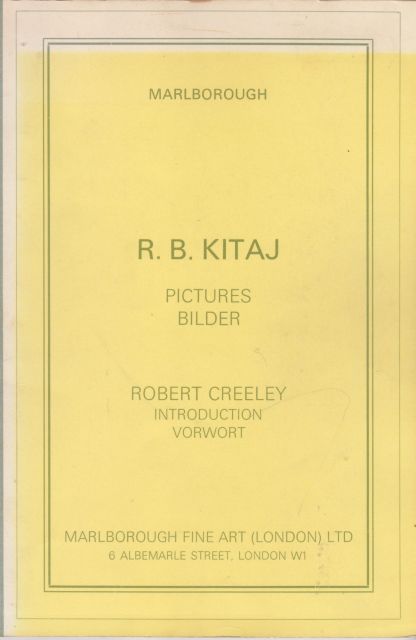 R.B. Kitaj - Pictures Robert Creeley (introduces)