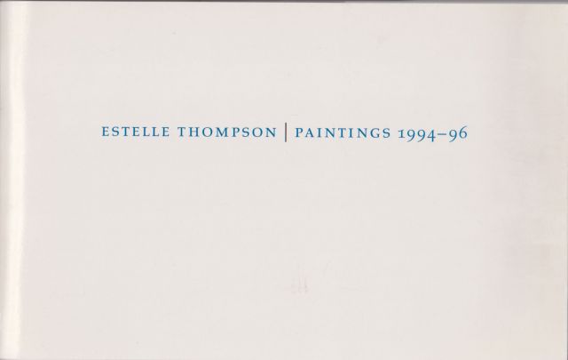 Estelle Thompson - Paintings 1994-96 Tony Godfrey
