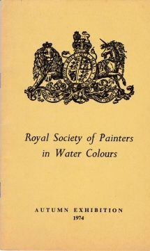 Autumn Exhibition 1974  Royal Society of Painters in Water Colours