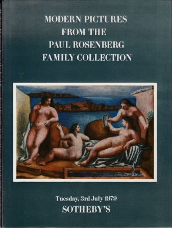 Catalogue of Modern Paintings and Drawings from the Paul Roseberg Family Collection  Sotheby Parke Bernet & Co.