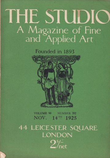 The Studio Volume 90. Number 392 Nov 14th 1925 Michael Cardew