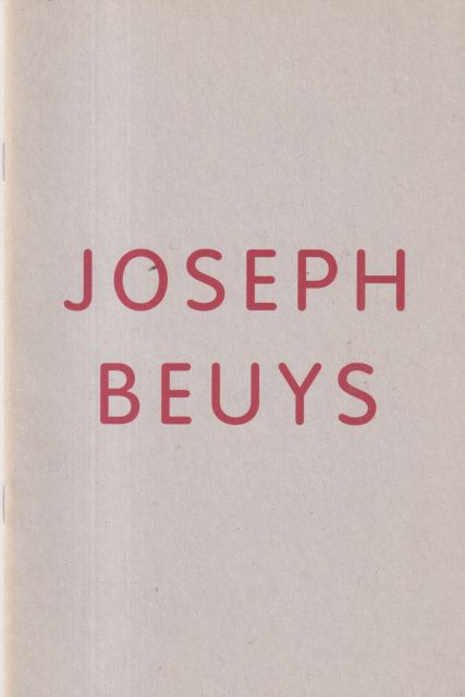 Joseph Beuys Sean Rainbird (curates)