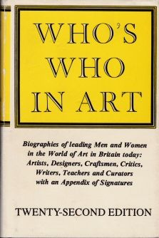 Who's Who in Art  not stated